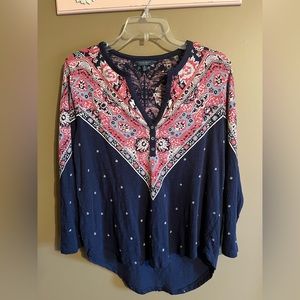 Lucky Brand LS top, size Medium